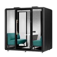 Cabine d'enregistrement acoustique insonorisée mobile moderne 28 dB avec design amovible pour l'école, l'hôtel, l'hôpital et les salles