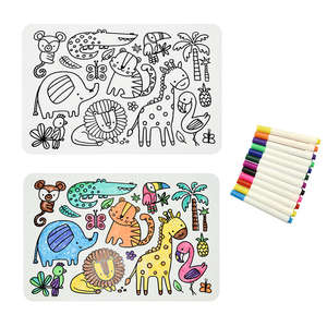 جديد مخصص مطبوع سيليكون رسم حصيرة للأطفال للتلوين للأعمار 5-7 سنوات - Product Image 4