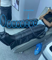 Masseur de jambe à pression d'air portable de haute qualité pour la récupération sportive, pour le pied, la taille, taille réglable, thérapie par compression, minuterie