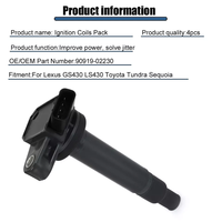Auto Parts High Performance Car Ignition Coils 90919-02230 90919-02239 90919-02240 90919-02258 for Lexus Toyota Oem Standard