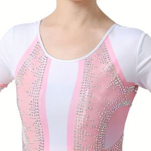 Costume de gymnastique pour fille moulant, costume de gymnastique professionnel à manches longues, costume d'entraînement de gymnastique personnalisé - Product Image 3