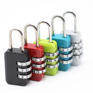 3 Digit Dial Combination Code Number Lock Padlock For Luggage Zipper Bag Backpack Handbag Suitcase Drawer Durable Locks