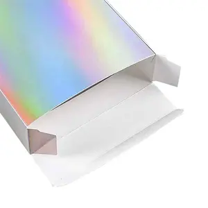 Custom Luxury Mobile Phone Case Box Camera Electronics Underwear Hologram Hanging Box Packaging With Clear Window