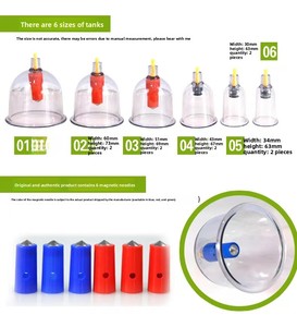 Set Professionale per Terapia con Coppettazione Baibaikang 32 Pezzi, Controllo Manuale, Coppe Hijama in ABS per Rilassamento Muscolare Totale - Product Image 6