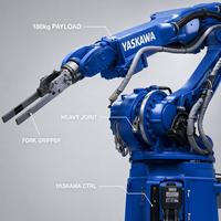 Robot Arm Palletizing Tugas Berat Yaskawa GP180 180kg 6 Axis dengan PLC & Motor untuk Kantong dan Peti Berat, Kontroler YRC1000