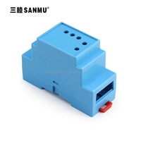 Boîtier de rail DIN SM3-13 : 88*59*37MM, boîtier de jonction électronique en ABS, sortie de câble, boîtier de commande électrique