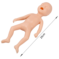 Maniquí de Silicona EZTRAIN para Entrenamiento de Inyección e Intubación, Modelo de Bebé Prematuro de 24 Semanas, Duradero, 3 kg
