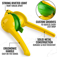 Presse-citron manuel de cuisine, presse-citron portable, presse-citron en plastique, vente en gros