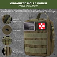 Kit de survie 150 pièces, équipement de survie avec sac de traumatologie, pochette Molle, kit d'urgence pour le camping en plein air, la chasse, la voiture, la maison, les tremblements de terre