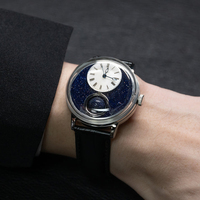 Reloj Mecánico Retro de Lujo para Hombre con Logotipo Personalizado, Cielo Estrellado Giratorio en 3D, Visualización de Día y Noche de 24 Horas, Relojes Automáticos Miyota