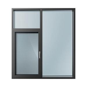 Ventanas de aluminio TOMA Ventana abatible de vidrio de impacto de alta seguridad Doble acristalamiento con persiana integrada de aluminio - Product Image 1