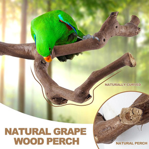 Support mural en <span class=keywords><strong>bois</strong></span> naturel fait main pour oiseaux de petite et moyenne taille - Product Image 2