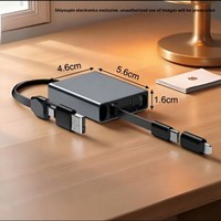 Kabel Data Tipe C 4 in 1 Desain Retraktil Aluminium Alloy 60W untuk Ponsel dan Laptop