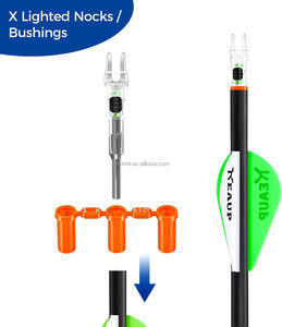 HT Lot <span class=keywords><strong>de</strong></span> 6 Nocks <span class=keywords><strong>de</strong></span> flèche LED lumineux activés par <span class=keywords><strong>la</strong></span> lumière nocturne, haute luminosité, autonomie <span class=keywords><strong>de</strong></span> 48 heures, rouge, vert, bleu, pour tir à l'arc et chasse - Product Image 4