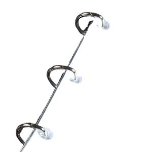 Porte-cartes de visite Qixin A1612 20cmx20cm Capacité 480 cartes Clip à 3 trous Style cuir noir - Product Image 3