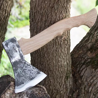 2023 Traditionelle chinesische Fabrik geschmiedetes und entbeintes Handa xt messer zum Schneiden von Holz und Bäumen Anti-Rutsch-Holzgriff Kriegs axt