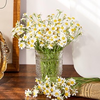 Petite fleur artificielle en soie, branche unique, écologique, réutilisable, pour la décoration de table de banquet, mariage et maison