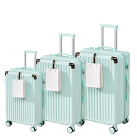 Vente en gros Sac de voyage unisexe personnalisé Ensemble de bagages 20/24/28 pouces avec roulette et serrure Ensemble de valise à la mode