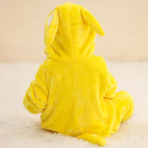 Michley mode vêtements infantile flanelle unisexe bébé barboteuses Animal mignon garçon à capuche une pièce combinaison petites filles - Product Image 4