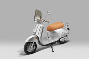 Moto électrique vintage classique de petite taille avec batterie au lithium amovible, <span class=keywords><strong>scooter</strong></span> électrique - Product Image 5