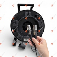 Câble à fibres optiques blindé 2 cœurs Dual_LC Monomode Multimode 100m 200m Connecteur SO2M Compatible avec N/eutrik OpticalCON