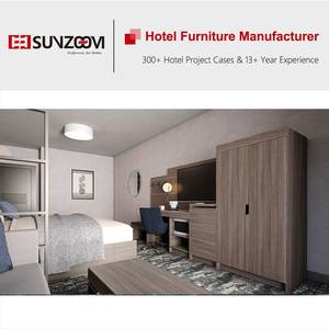 أثاث غرف نوم فندقية حديث من الخشب الصلب من مصنع قوانغدونغ، فئة 5 نجوم - Product Image 4