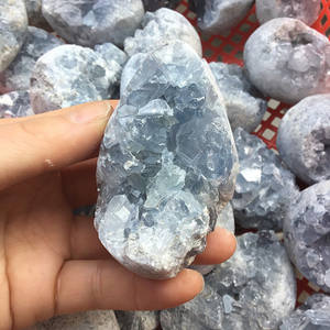 Steine Celestite Kyanite Cluster Aquamarin Rauer Roh kristall Hot Sale Natürlicher herzförmiger blauer Feng Shui Kristall Quarz punkt - Product Image 2