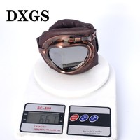 Gafas de Motocicleta Estilo Retro Crown Prince, Visera Protectora Contra el Viento, Lentes Toricas, Material de PC, Protección Completa
