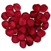 Pétales de rose artificiels en soie, pétales de fleurs en forme de rose artificielle pour mariage, fête, Saint-Valentin, décoration romantique pour allée de table