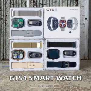 GTS4 Thông Minh Đồng Hồ Cho Nam Giới Phụ Nữ 2.01Inch Không Thấm Nước Tập Thể Dục Tracker Điện Thoại Cuộc Gọi Nhịp Tim Đôi Dây Đeo Tương Thích <span class=keywords><strong>Android</strong></span> <span class=keywords><strong>OS</strong></span> - Product Image 2