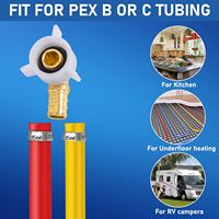 Adaptateur femelle pivotant à 90 degrés 1/2" NPSM, raccords à sertir en laiton PEX 1/2" x 1/2", coude pivotant PEX, connecteur de robinet