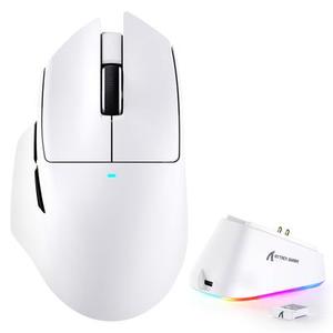 V6 Lightweight Gaming <b>Mouse</b> Tri Mode Wireless Rechargeable PAW3311 Sensor RGB Magnetic Charging Dock for Desktop Laptop - Product Image 3