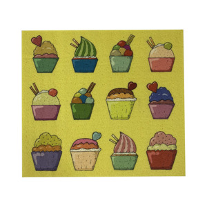 Paño de Cocina Sueco Impreso, Esponja de Celulosa de Pulpa de Madera y Algodón, Paño Absorbente para Limpieza de Cocina - Product Image 3
