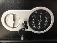 Digitaler Hotel-Tresor, Stahl-Aufbewahrungsschrank, Tragbarer Auto-Banksafe mit Elektronischem Schlüsselschloss, Wandtresor