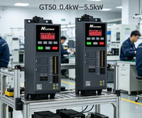 Variateur de fréquence compact GT50 5,5 kW EASYDRIVE VFD, taille mini, fonctions complètes, commande de moteur triphasé, coffret de commande compact