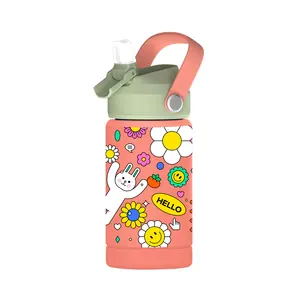 Kids Water Bottle 12oz Double Wall Stainless Steel Thermal Insulation New Design Custom Logo Water Bottle