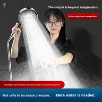 Pomme de douche murale de luxe européenne de 15 cm, ensemble de douche de plafond, mitigeur 3 voies, poignée unique, robinet de douche encastré