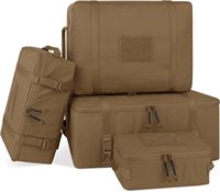 Stock US Krydex 4 PCS Cubes de rangement tactiques modulaires avec poignée, en nylon imperméable, grande capacité, faciles à nettoyer, pochettes de voyage