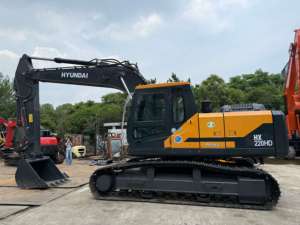 รถขุดไฮดรอลิกมือสอง Hyundai HX220HD 21 ตัน แบบตีนตะขาบ สำหรับงานก่อสร้าง - Product Image 1