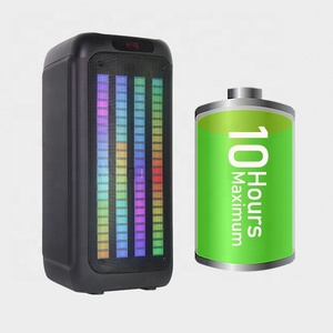 Đôi 8 inch xách tay không dây LED BT Đảng loa với thay đổi ánh sáng Loa haut parleur - Product Image 1