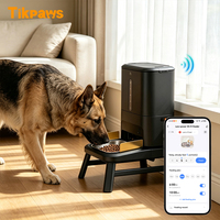 Distributeur automatique de nourriture pour chien OEM 15L pour grands chiens, application Tuya, minuterie, alimentation intelligente Wifi, avec pieds réglables