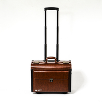GLARY chariot pilotes documents mallette sac de voyage en cuir mallette à roulettes ordinateur portable personnalisé hommes bureau multifonction mallette