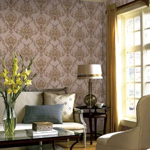 Vinyl Floral Wallcovering Design 0.53m Classical Wallpaper for House