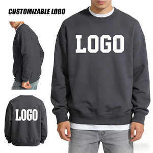 เสื้อสเวตเชิ้ตคอกลมผู้ชายสีพื้น แขนยาว สวมใส่สบายๆ สำหรับฤดูใบไม้ผลิและฤดูใบไม้ร่วง - Product Image 3