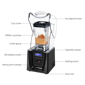 Trituradora de hielo eléctrica multifunción XEOLEO, licuadora de batido de jugo de fruta de bajo ruido, procesador de alimentos con cuchillas de acero inoxidable - Product Image 3