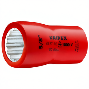 Clé à douille Knipex 5/8 pouces double hexagonale 1000 V isolée fabriquée en Allemagne - Product Image 2