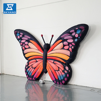 Papillon gonflable géant, sculpture de papillon gonflable pour la publicité, la décoration de scène