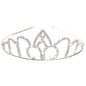 Tiaras brillantes para niñas y niños, diademas con diamantes <span class=keywords><strong>de</strong></span> imitación, diadema <span class=keywords><strong>de</strong></span> princesa <span class=keywords><strong>de</strong></span> plata elegante - Product Image 1