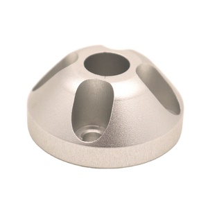Usine certifiée ISO Usinage CNC personnalisé de haute précision Fraisage Tournage Base de fixation en aluminium anodisé clair - Product Image 3