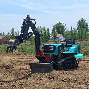 Mini Cultivador Agrícola con Orugas de Goma, Máquina Agrícola Multiusos de Alta Potencia, Tractor de Orugas - Product Image 2